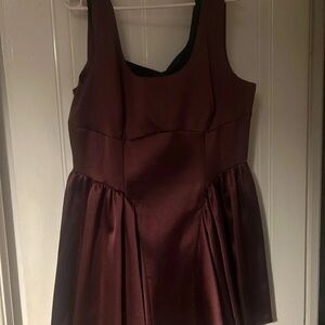 ASOS Deep Burgundy Sleeveless Mini Dress